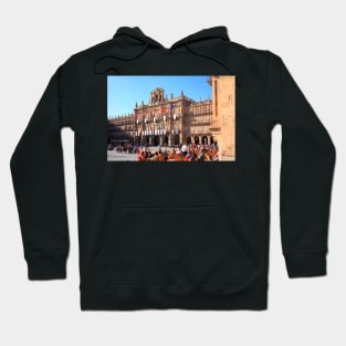 Plaza Mayor with City Hall in evening light, Salamanca, Spain Hoodie